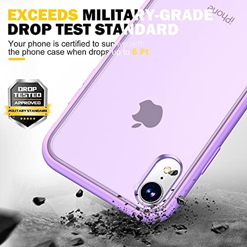 סדרות אטום הלם של Humixx עבור מארז ה- iPhone XR, [הגנה על טיפת ציון צבאי] עם גב אנטי-טיפה קשה גב וקצה